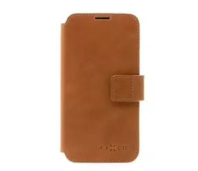 FIXED Kožené pouzdro typu kniha ProFit pro Samsung Galaxy A23 hnědá