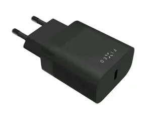 FIXED Síťová nabíječka 20W s USB-C výstupem a podporou PD černá