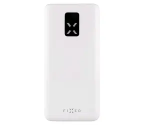 FIXED Powerbanka Zen 20 s LCD displejem a výstupem PD 20W bílá / 20 000 mAh