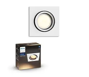 Philips Hue WA Milliskin zápustné LED svítidlo hranaté GU10 1x5W / 350lm / 2200-6500K / IP20