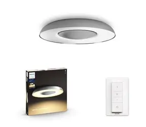 Philips Hue Still WA stropní LED svítidlo 1x32W hliník / 2400lm / 2200-6500K / IP20 / ovladač