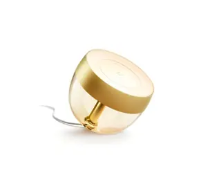 Philips Hue WACA Iris stolní LED lampa 1x8.1W zlatá / 570lm / 2000-6500K / RGB / IP20