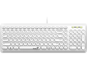 GENIUS Slimstar Q200 bílá / Drátová / USB / CZ+SK layout