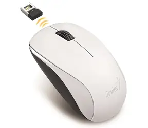 Genius NX-7000 bílá / Kancelářská myš / BlueTrack senzor / USB / Symetrické / 1200 Dpi / Bezdrátová