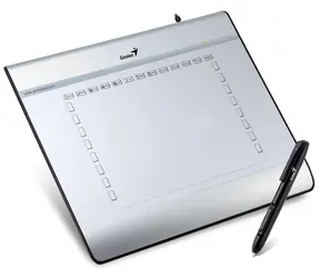 Genius EasyPen i608 / tablet / rozměr plochy 6x8" / rozlišení 2540 LPI / USB / 29 kláves