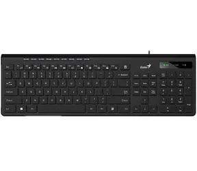 Genius Slimstar 230 II černá / Klávesnice / USB / CZ+SK layout / 1.5 m