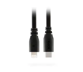 RODE SC19 kabel USB-C na Lightning 1.5m černá / pro připojení USB-C mikrofonů / 1x USB-C (M) / 1x Lightning (M)