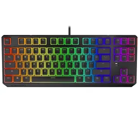 Endorfy Thock TKL Pudding Red černá / Herní klávesnice / mechanická / TKL / Kailh Red / US layout / 1.8m