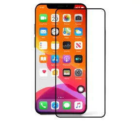 CUBE1 Full-Cover Ochranné tvrzené sklo 2.5D pro Apple iPhone 11/XR černá / přes celý displej / 0.33 mm / tvrdost 9H     
