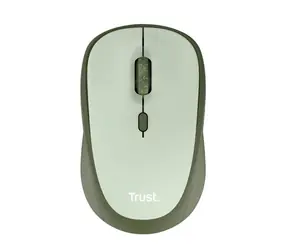 Trust YVI+ wireless mouse eco zelená / bezdrátová optická myš / 1600 DPI / 4 tlačítka 