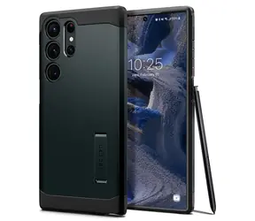 Spigen Tough Armor ochranný kryt pro Samsung Galaxy S23 Ultra zelená