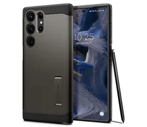 Spigen Tough Armor ochranný kryt pro Samsung Galaxy S23 Ultra gunmetal