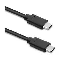 Qoltec 52353 USB-C  - USB-C kabel 3m černá / datový kabel / USB-C 3.1  