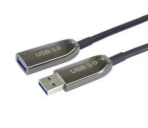 PremiumCord prodlužovací optický AOC kabel USB 3.0 A samec - samice / 10 m