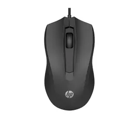 HP 100 černá / drátová myš / optická / 1600 dpi / USB