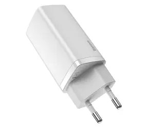 Baseus CCGAN2L-B02 GaN2 Lite Rychlonabíječka do sítě bílá / USB+USB-C 65W 