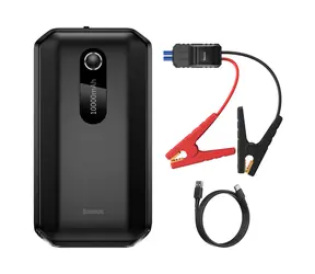 Baseus Super Energy Air PowerBank 10000 mAh černá / startovací kabely 