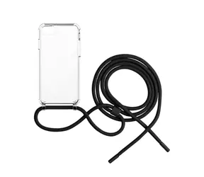 FIXED Pure Neck Pouzdro s černou šňůrkou na krk pro Apple iPhone 7/8/SE (2020/2022)