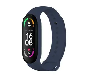 FIXED Silicone Strap Silikonový řemínek pro Xiaomi Band 7/Mi Band 6/Mi Band 5 modrá