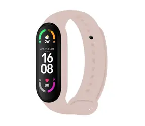 FIXED Silicone Strap Silikonový řemínek pro Xiaomi Band 7/Mi Band 6/Mi Band 5 růžová