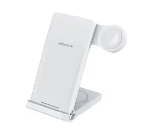 Nillkin PowerTrio 3v1 Bezdrátová Nabíječka pro Apple Watch bílá (MFI)