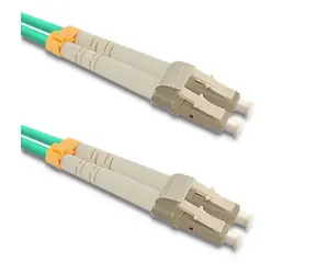 Qoltec 54081 Patchcord fiber optic LC-UPC 15 m zelená /optický kabel / Duplex / Multimode / OM3 