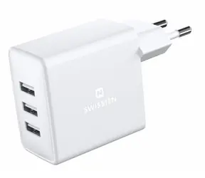 SWISSTEN síťový adaptér Smart IC 2x USB-A bílá / 10W