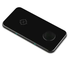 SWISSTEN bezdrátová nabíječka 2v1 černá / nabíjení smartphonu a AirPods/Apple Watch