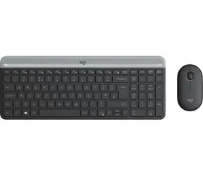 Logitech Slim Wireless Combo MK470 SKD šedá / bezdrátová sada klávesnice a myši / SKD verze