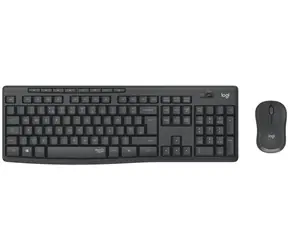 Logitech MK295 Silent tmavě šedá / Bezdrátová sada klávesnice a myši / FR layout / USB / nanopřijímač