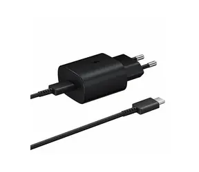 Rozbaleno - SAMSUNG EP-TA800XB Ultra-Fast Charge 25W černá / USB-C / 1m / rozbaleno