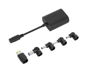 Targus APD114GL Univerzální napájecí USB-C adaptér pro notebooky černá / 1 x USB-C / až 90W / 5 konektorů