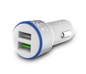 SAVIO SA-06/W USB nabíječka do auta 3A / 2x USB 