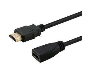 SAVIO CL-132 Kabel HDMI A - HDMI A M/F prodlužovací 1m černá