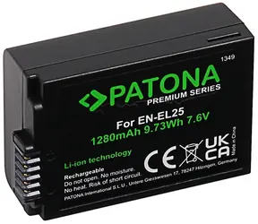 PATONA baterie pro foto Nikon EN-EL25 1280mAh / Li-Ion / Premium / Z50 / Z fc