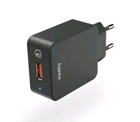 Hama USB nabíječka 19.5W černá / 1x USB-A / QC