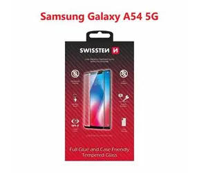 SWISSTEN FULL GLUE COLOR FRAME CASE FRIENDLY sklo pro SAMSUNG GALAXY A54 5G černá