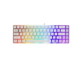 White Shark GK-2201 RONIN bílá / Herní klávesnice / membránová / Compact / US Layout / USB