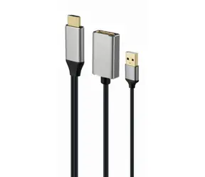 Gembird adaptér HDMI (M) na DisplayPort (F) 0.10m / aktivní