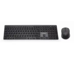 Gembird KBS-ECLIPSE-M500 / bezdrátový set myš+klávesnice / US layout / černá