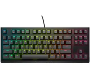 DELL AW420K US černá / Herní klávesnice / mechanická / Cherry MX Red / TKL / USB