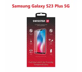 SWISSTEN FULL GLUE COLOR FRAME CASE FRIENDLY sklo pro SAMSUNG S916B GALAXY S23 PLUS 5G černá