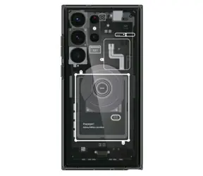 Spigen Ultra Hybrid zero one ochranný kryt pro Samsung Galaxy S23 Ultra černá 