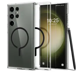 Spigen Ultra Hybrid  OneTap MagSafe Ring ochranný kryt pro Samsung Galaxy S23 Ultra černá