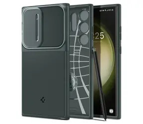 Spigen Optik Armor ochranný kryt pro Samsung Galaxy S23 Ultra zelená