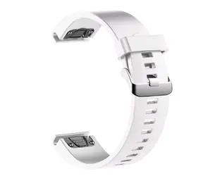 FIXED Silicone Strap Silikonový řemínek pro Garmin QuickFit 20mm bílá