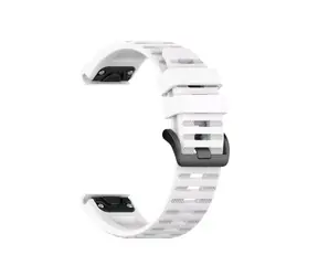 FIXED Silicone Strap Silikonový řemínek pro Garmin QuickFit 22mm bílá