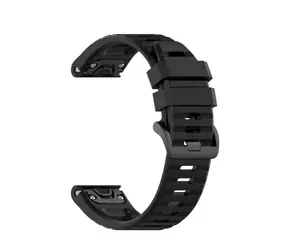 FIXED Silicone Strap Silikonový řemínek pro Garmin QuickFit 22mm černá