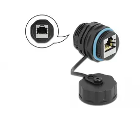 Delock Konektor kabelu RJ45 - RJ45