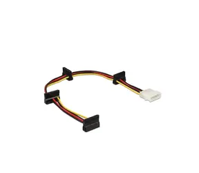 Delock Napájecí kabel Molex 4 pin (M) - 4 x SATA 15 pin (F) 40 cm